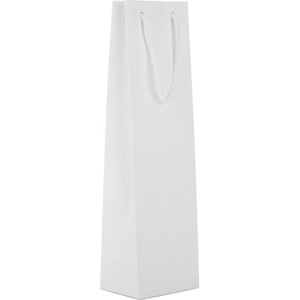 Sacchetto portabottiglia carta plastificata BIANCA