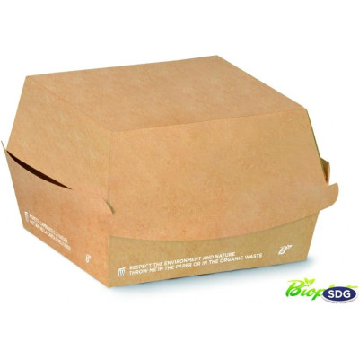Porta panino e hamburger in cartone compostabile e personalizzabile - Ingrosso vendita online