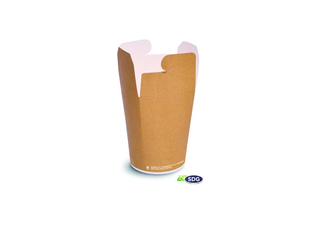 Food cup in cartoncino compostabile per cibo d'asporto E DELIVERY - INGROSSO ONLINE B2B
