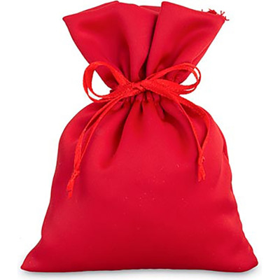 Sacchetto portaconfetti in raso rosso 14cm (12 pezzi)