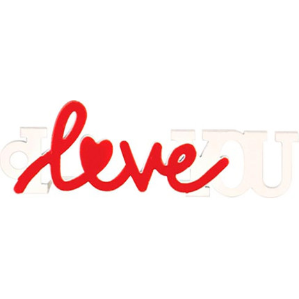 Scritta in legno i love you (12 pezzi)