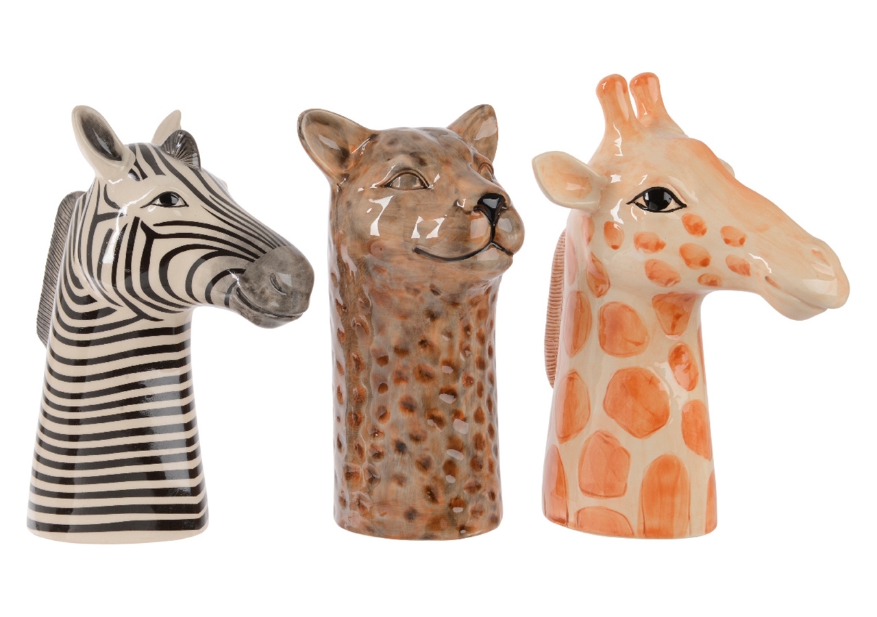Animali della savana in ceramica