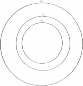 Sagoma cerchio in alluminio 50cm (3 pezzi)