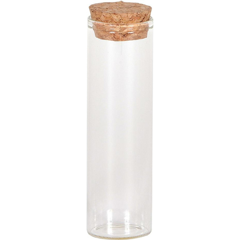 Provetta in vetro con tappo in sughero