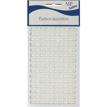mezze perle adesive in confezione da 150 pezzi