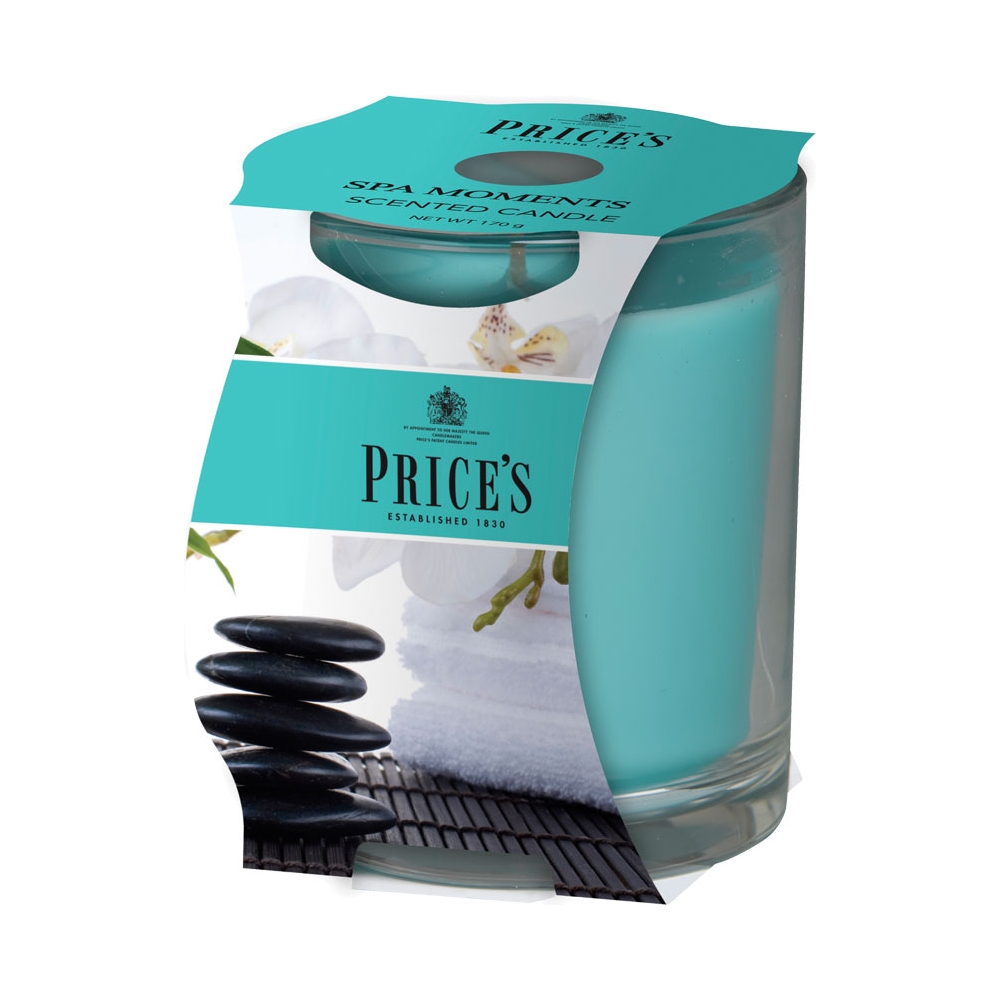 Candela Profumata in Vetro Diverse Colorazioni | Vendita Ingrosso