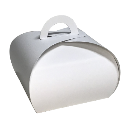 Scatola Bianca per Dolci Monoporzione con Manico Scatola Bianca per Dolci Monoporzione con Manico