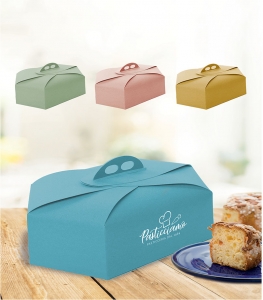 Scatola Esagonale Bianca Lucida Porta Colomba 1KG