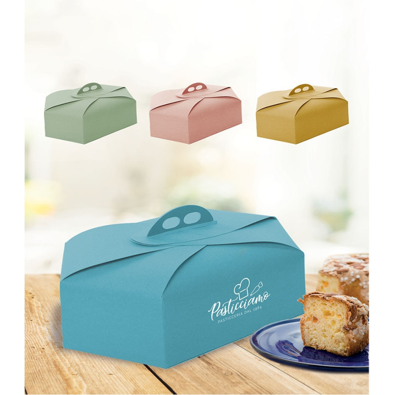 Scatola per colomba avana. Incartare Seregno