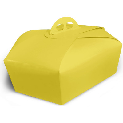Scatola per colomba gialla effetto lucido