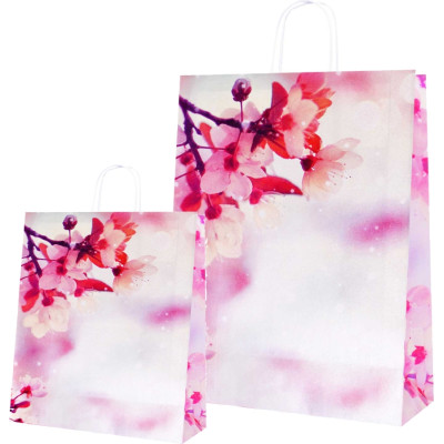 SHOPPER IN CARTA FIORI DI CILIEGIO