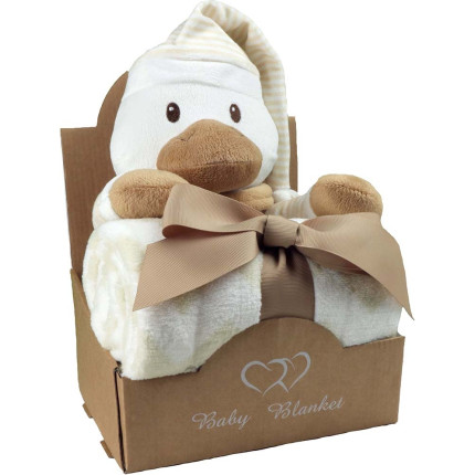 Papera peluche con coperta
