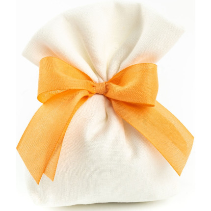 Sacchetto in lino portaconfetti Cubo barcellona in confezione da 10 pezzi