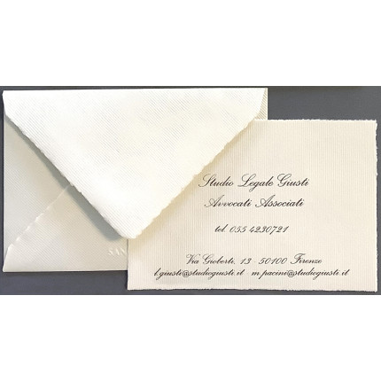 Biglietti avorio regina con busta in confezione da 10 pezzi