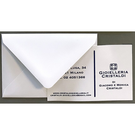 Biglietti bianchi classici con busta in confezione da 10 pezzi Biglietti bianchi classici con busta in confezione da 10 pezzi