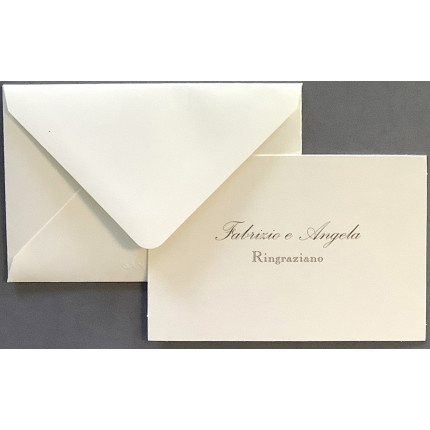 Biglietti avorio Oxford con busta in confezione da 10 pezzi Biglietti avorio Oxford con busta in confezione da 10 pezzi