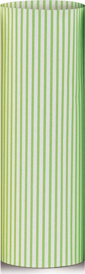 carta da regalo eco con righe verdi in confezione da 25 fogli