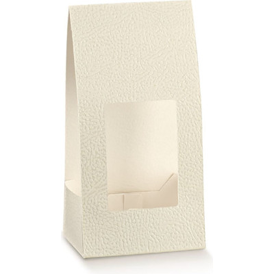 Fascetta in cartoncino pelle bianco 2
