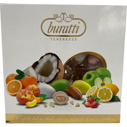 cubo di confetti  morbide bontà misto frutta