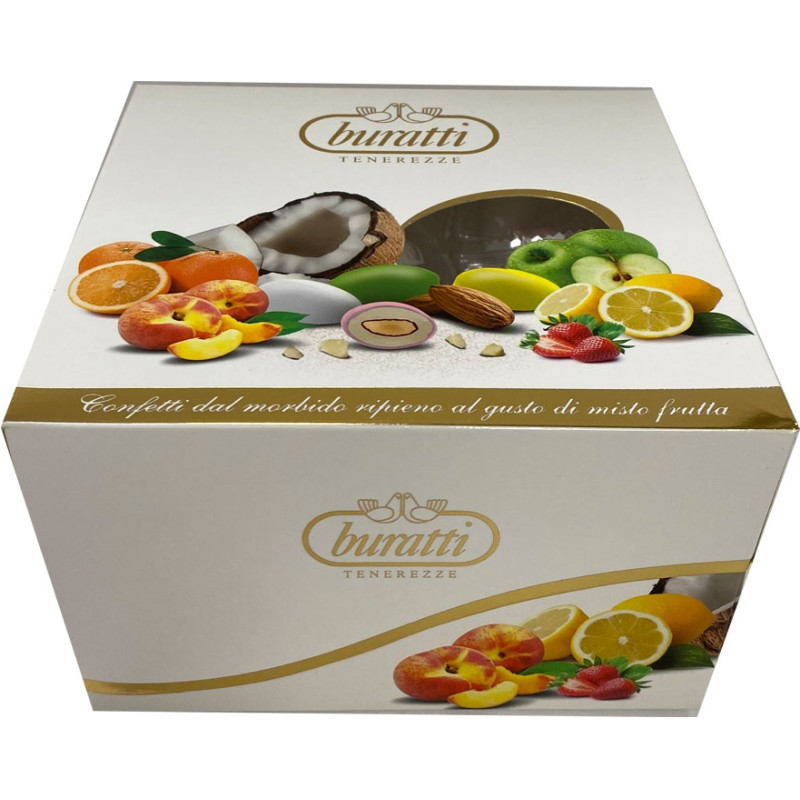 Cubo di confetti morbide bontà misto frutta