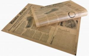 Fogli di Carta Alimentare per Fritti Fantasia Giornale per take away, fast food e delivery - Incartare ingrosso online