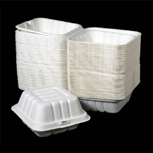 HAMBURGER Box in bagassa ecologico, biodegradabile e compostabile per asporto e domicilio vendita ingrosso b2b