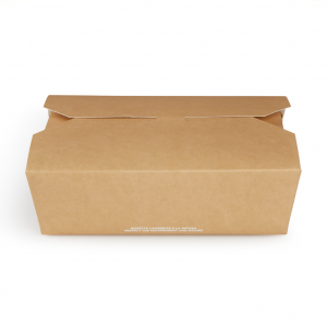 FOOD box in cartoncino avana laminato antiunto per asporto, delivery e take away - vendita online all'ingrosso - 200x140x65mm