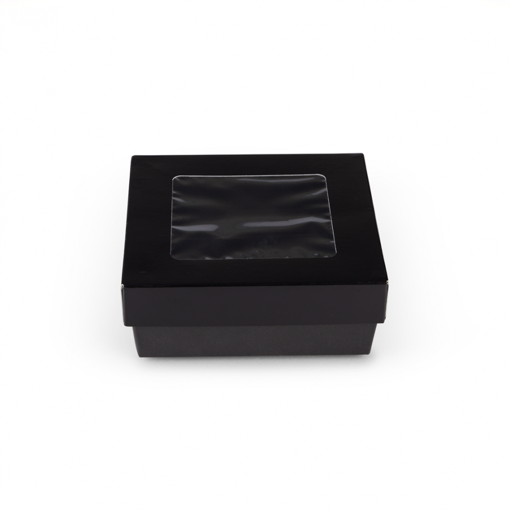Scatole per dolci e sushi cartone nero microonde e forno per Delivery e Take Away - Ingrosso online partita iva - 135