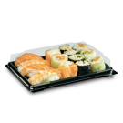 50 vaschette sushi con coperchio