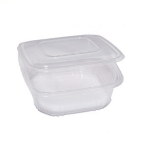 Vaschetta trasparente in PP con coperchio incernierato  - vendita online all'ingrosso b2b - 2000cc