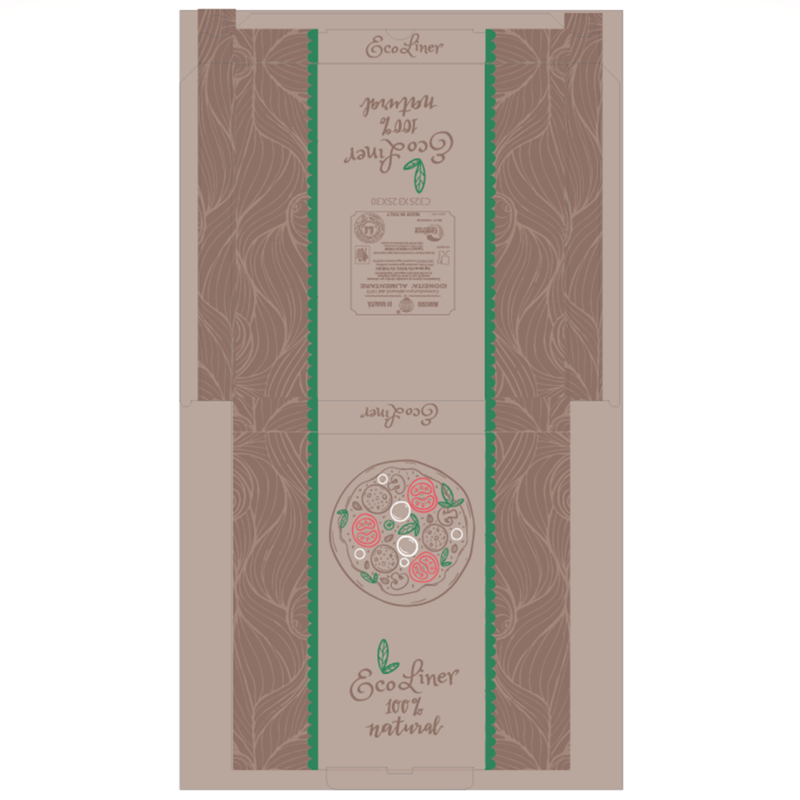 scatola per pizza avana ecoliner 100% natural per asporto e consegne a domicilio delivery ingrosso vendita online