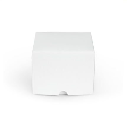 Scatola Dama Monoporzione Bianca - vendita online all'ingrosso - 130x130 Scatola Dama Monoporzione Bianca - vendita online all'ingrosso - 130x130