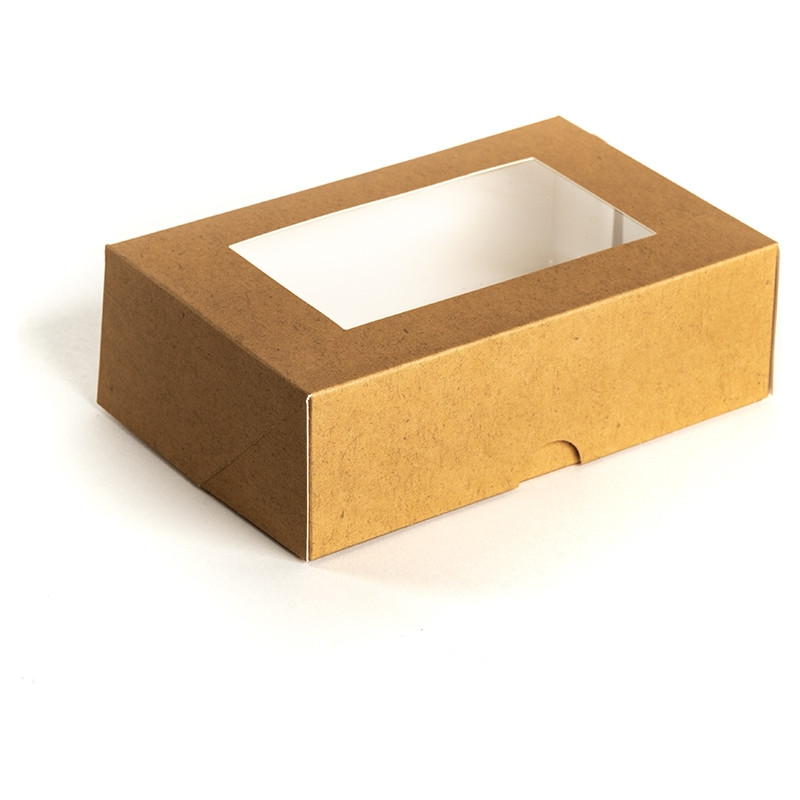 Contenitore Rettangolare con Finestra per Asporto (25 Pezzi) - singola