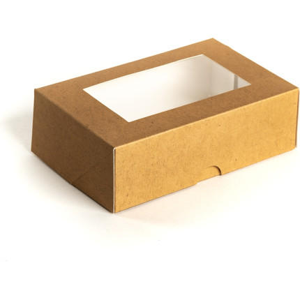 Contenitore Rettangolare con Finestra per Asporto (25 Pezzi) - singola Contenitore Rettangolare con Finestra per Asporto (25 Pezzi) - singola