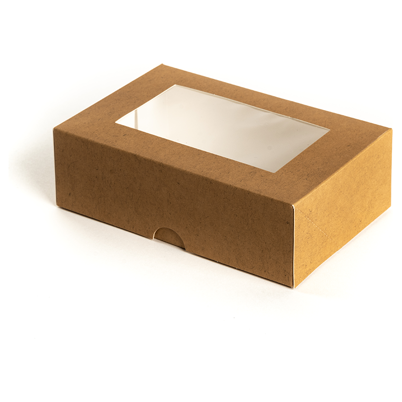 Contenitore Rettangolare con Finestra per Asporto (25 Pezzi) - singola 2