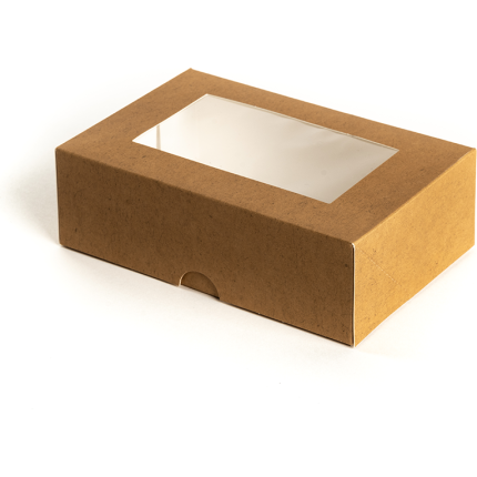 Contenitore Rettangolare con Finestra per Asporto (25 Pezzi) - singola 2 Contenitore Rettangolare con Finestra per Asporto (25 Pezzi) - singola 2