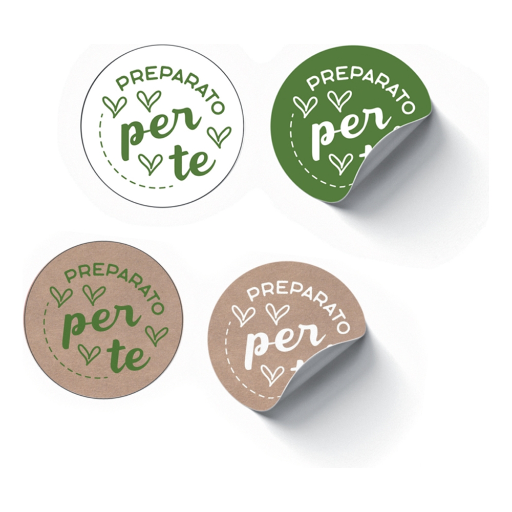 Etichetta Tonda Linea Preparato per Te - Vendita online all'ingrosso b2b - big