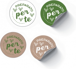 Etichetta Tonda Linea Preparato per Te - Vendita online all'ingrosso b2b - big