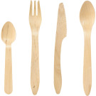 Posate in Legno Cerato Duni (100 pezzi)