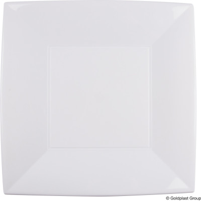 Piatti in Plastica Grandi Nice (12 pezzi) | Vendita online all'ingrosso b2b - bianco 2