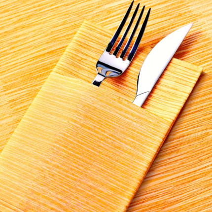 Tovaglioli Portaposate Millerighe Airlaid in Carta Secco (40 pezzi) - Vendita online all'ingrosso b2b - mimosa ambientata Tovaglioli Portaposate Millerighe Airlaid in Carta Secco (40 pezzi) - Vendita online all'ingrosso b2b - mimosa ambientata