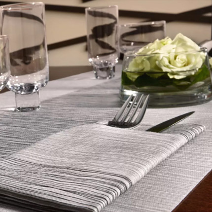 Tovaglioli Portaposate Millerighe Airlaid in Carta Secco (40 pezzi) - Vendita online all'ingrosso b2b - polvere Tovaglioli Portaposate Millerighe Airlaid in Carta Secco (40 pezzi) - Vendita online all'ingrosso b2b - polvere