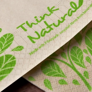 Tovaglioli Eco Natural Style per Ristoranti (50 pezzi) - Vendita online all'ingrosso b2b ambientata