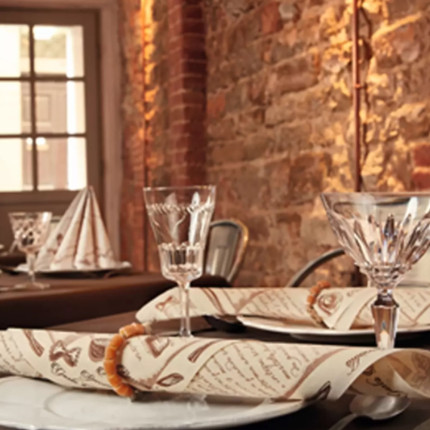 Tovaglioli Professionali in Carta Eco Natural Pasta (40 pezzi) - vendita online all'ingrosso ambientata