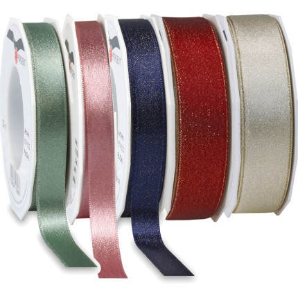 Nastro in raso con glitter, disponibile in diversi colori e altezze -Vendita all'ingrosso e online