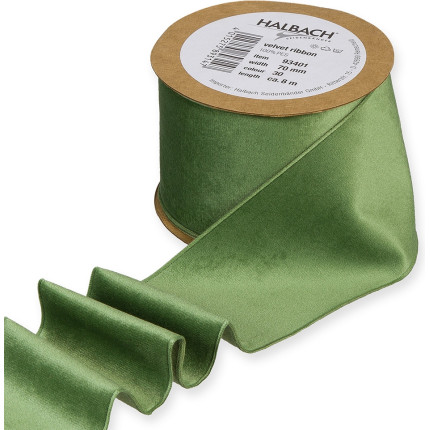 Nastro in velluto Halbach disponibile in rosso,verde e avorio- Vendita all'ingrosso online