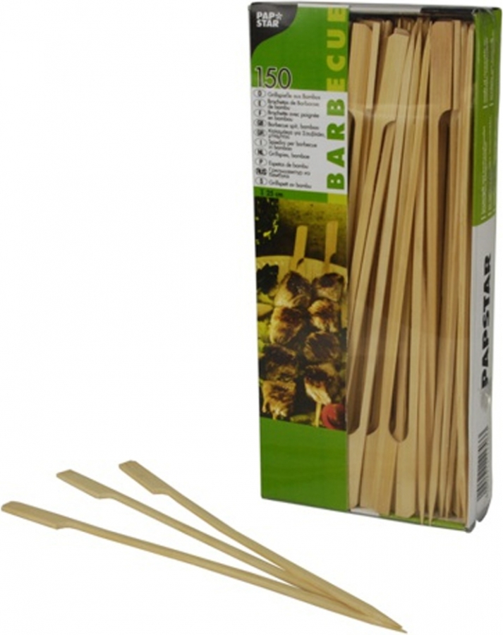 Stecchi Bacchette Golf in Bambù 25 cm per Barbecue (150 pezzi) - Vendita online all'ingrosso