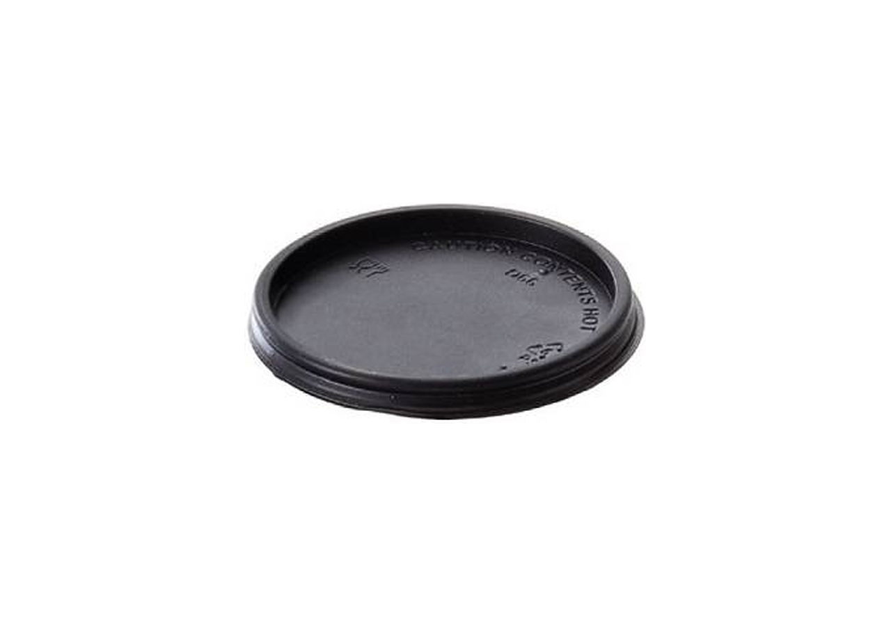 Coperchio nero in ps piatto per bicchiere take away 75ml - vendita online all'ingrosso b2b