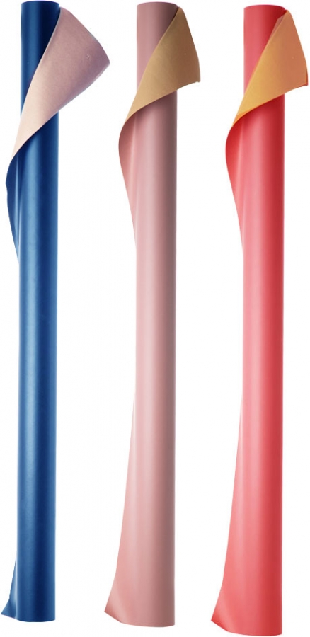 Bobina Carta kraft bicolor, disponibile in rosso, rosa e blu. Vendita all'ingrosso e online