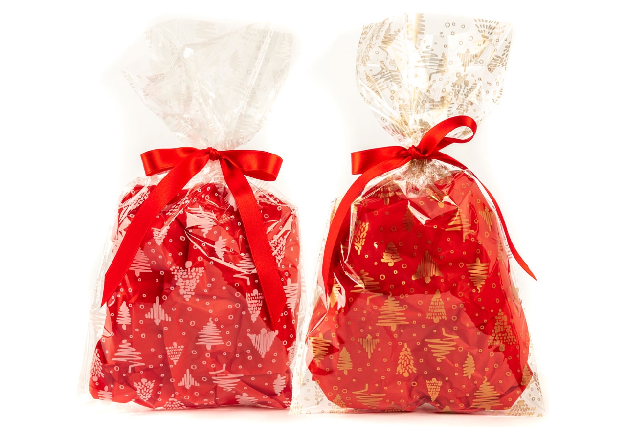 Buste da regalo light alberelli, in confezione da 50 pezzi. vendita all'ingrosso e online